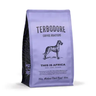 Terbodore This is Africa filter coffee 250g plunge grind premium bag berry floral balanced African celebration