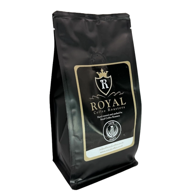 Collection of freshly roasted coffee beans packages, medium to dark roasts for every taste Royal Ethiopia