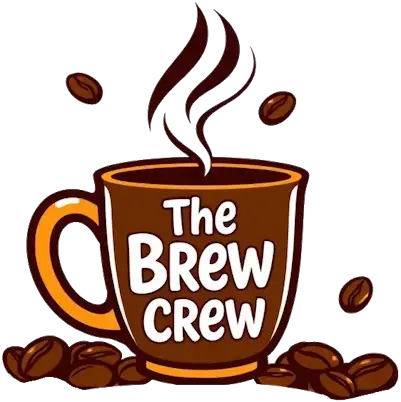 The Brew Crew brand mark representing coffee beans and brewing culture for online coffee store